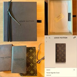 Authentic Louis Vuitton Pocket Agenda Cover